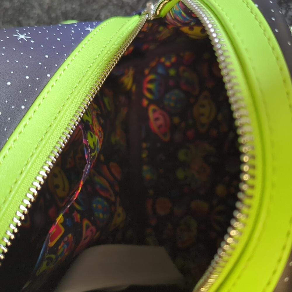 Lisa Frank Alien Loungefly Bag Zoomer And Zorbit - Picture 8 of 11